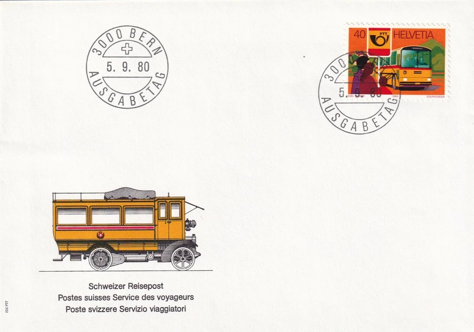 ШВЕЙЦАРИЯ 1980 ПЕРВЫЙ ДЕНЬ ОБЛОЖКА, БЕЗОПАСНОСТИ ПЕЧАТИ ЗАВОДА 50-ЛЕТИЕ. СТОЛЕТИЕ - Изображение 4 из 4