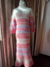 Super Soft Angora Wool Fluffy Jumper - Women's Fuzzy Pullover Knit