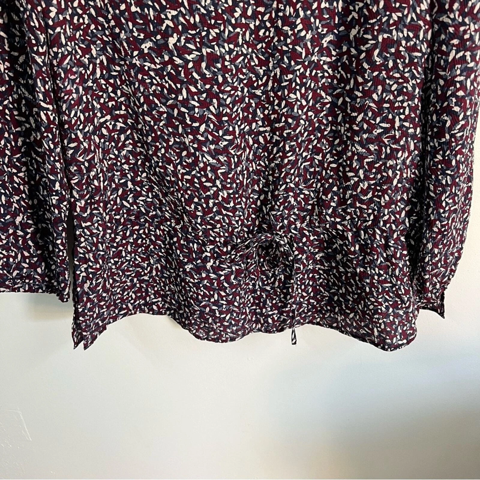 Top tunica donna Tory Burch Cloque vita bassa misto seta taglia 6