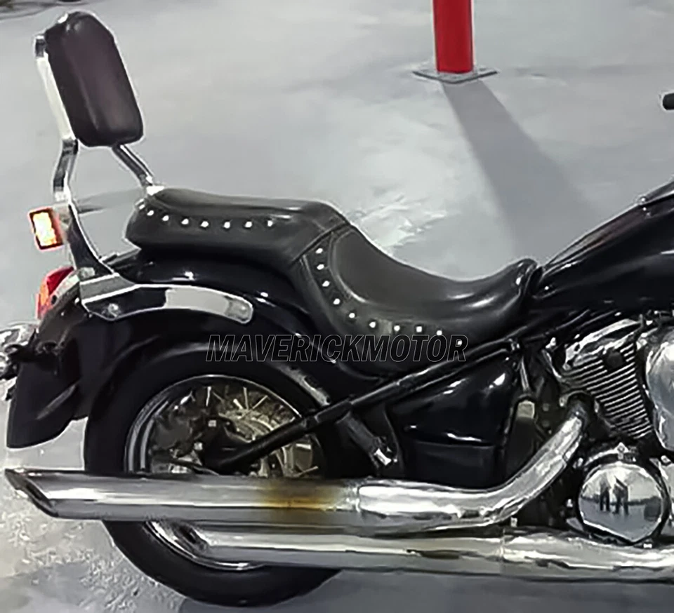 Respaldo trasero barra Sissy con portaequipajes para Kawasaki Vulcan VN 900 clásico personalizado Foto 2 de 4