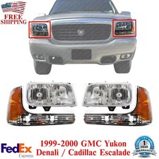 Headlights Assembly Signal Lights For 1999-2000 Gmc Yukon Cadillac Escalade Headlights Assembly Signal Lights For 1999-2000 Gmc Yukon Cadillac Escalade