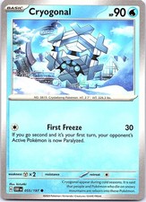 Cryogonal Obsidian Flames 055/197 Common Pokemon Near Mint Pokemon Card