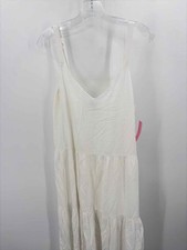 Pre-Owned Splendid White Size Large Shift Maxi Sleeveless Dress