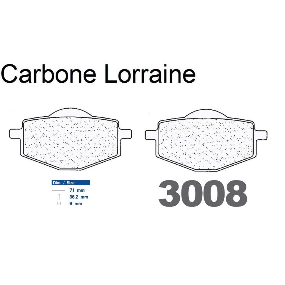 Plaquettes Carbone Lorraine frein avant Yamaha XC 150 pour stopper les bruits au freinage