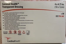 Cardinal Transparent Dressing 4” x 4-3/4 Box Of 50 (Alternative to Tegaderm)