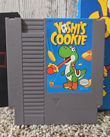 Nintendo Yoshi's Cookie Complete NES Game CIB