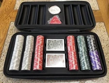 KEEPBET 14 Gram Clay Game Poker Chips Set for Texas Hold’em 300 PC Blank Chips