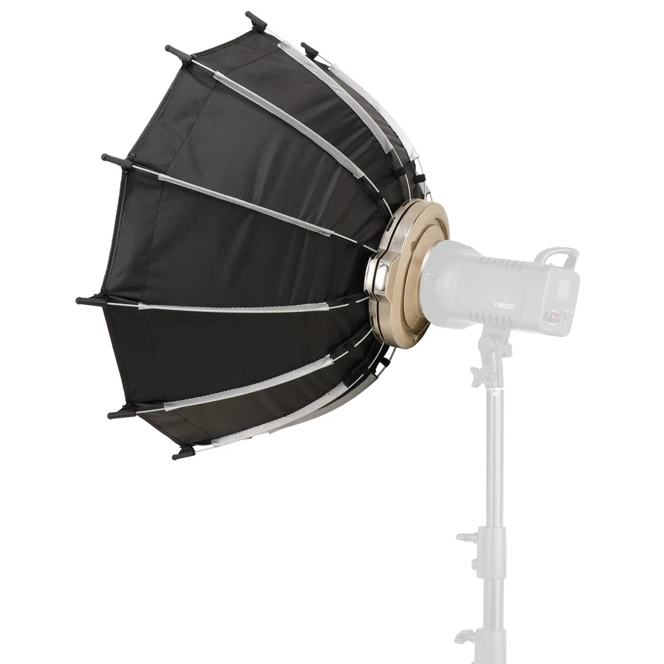 60cm/ 23.6in Quick Release Parabolic Softbox Foldable Softbox With Bowen XBVT - Image 3 of 4