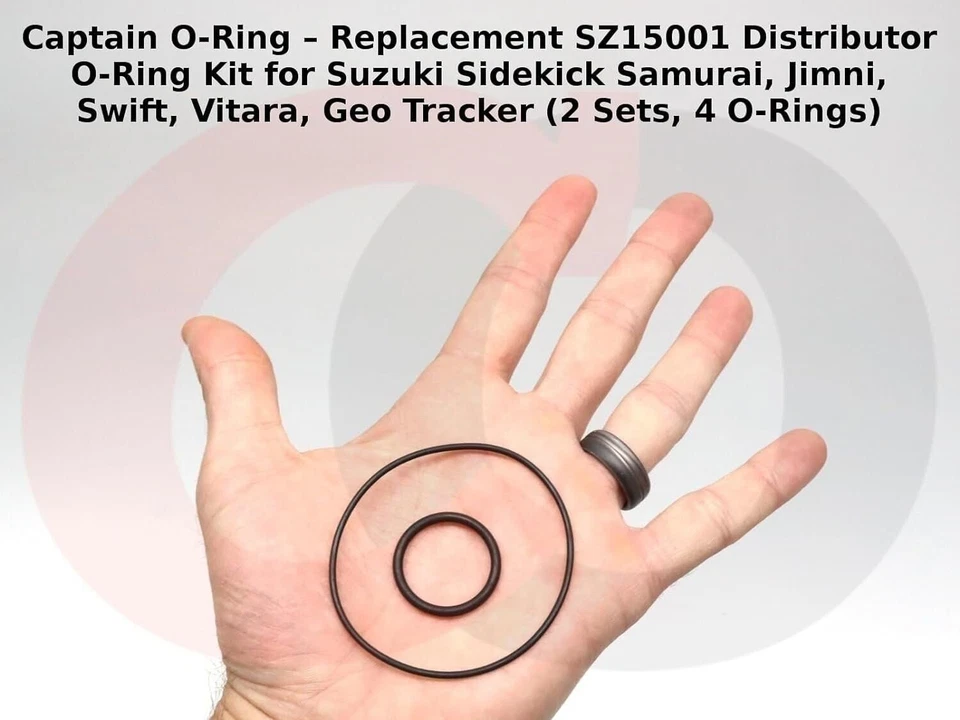 Distribuidor Kit de juntas tóricas Suzuki Sidekick Samurai Jimni Swift Vitara Tracker (2x) Foto 4 de 4