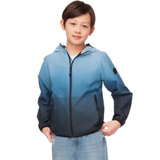 Rokka Rolla Boys' Ombr  Windbreaker Fleece Lined Jacket