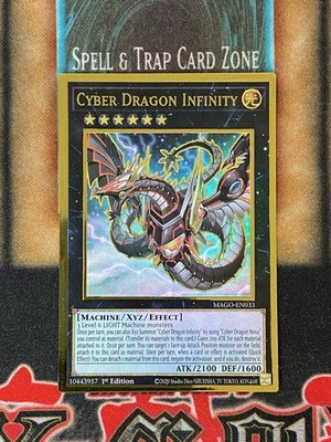 Yugioh Cyber Dragon Infinity MAGO-EN033 Gold Rare Alt Art 1st Ed NM