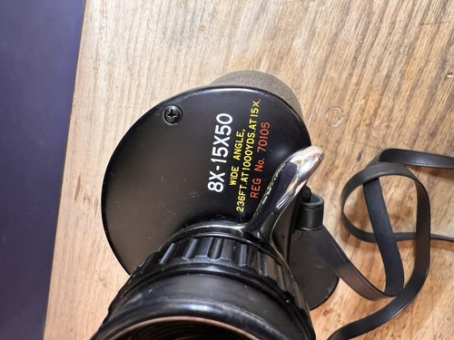 Vintage Taco Model No 105 8X - 15x50 Zoom Fully Coated Wide Angle Binoculars - Picture 14 of 15