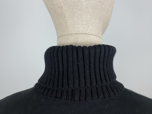 DOLCE GABBANA Black Wool Turtle Neck Knitted Floral Print Sweater Size 11/12 - Picture 17 of 24