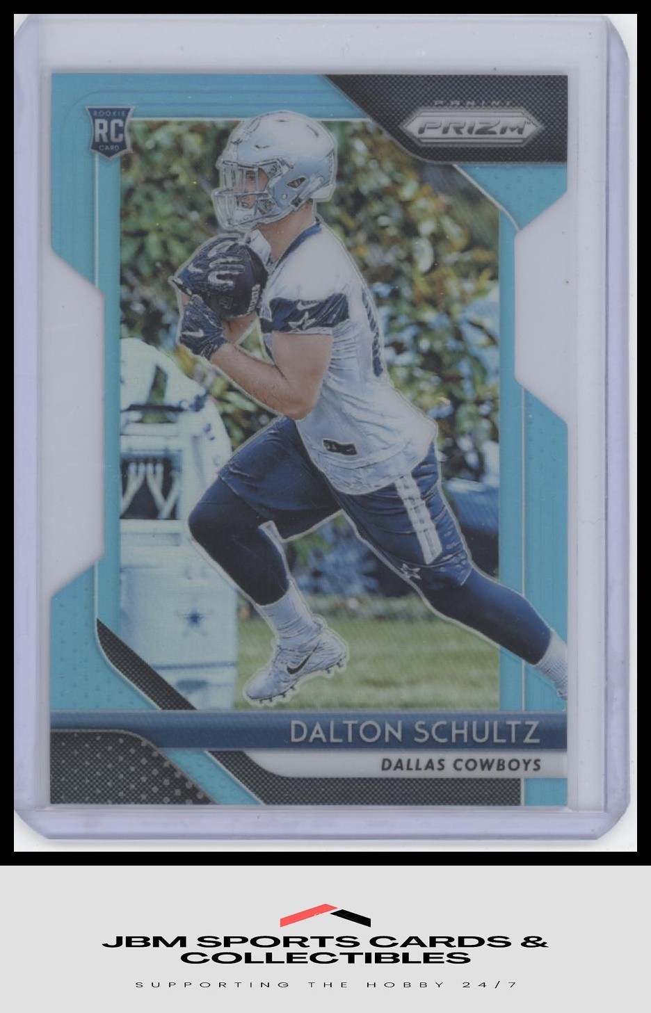 2018 Panini Prizm #277 Dalton Schultz Light Blue Die Cut RC #/199