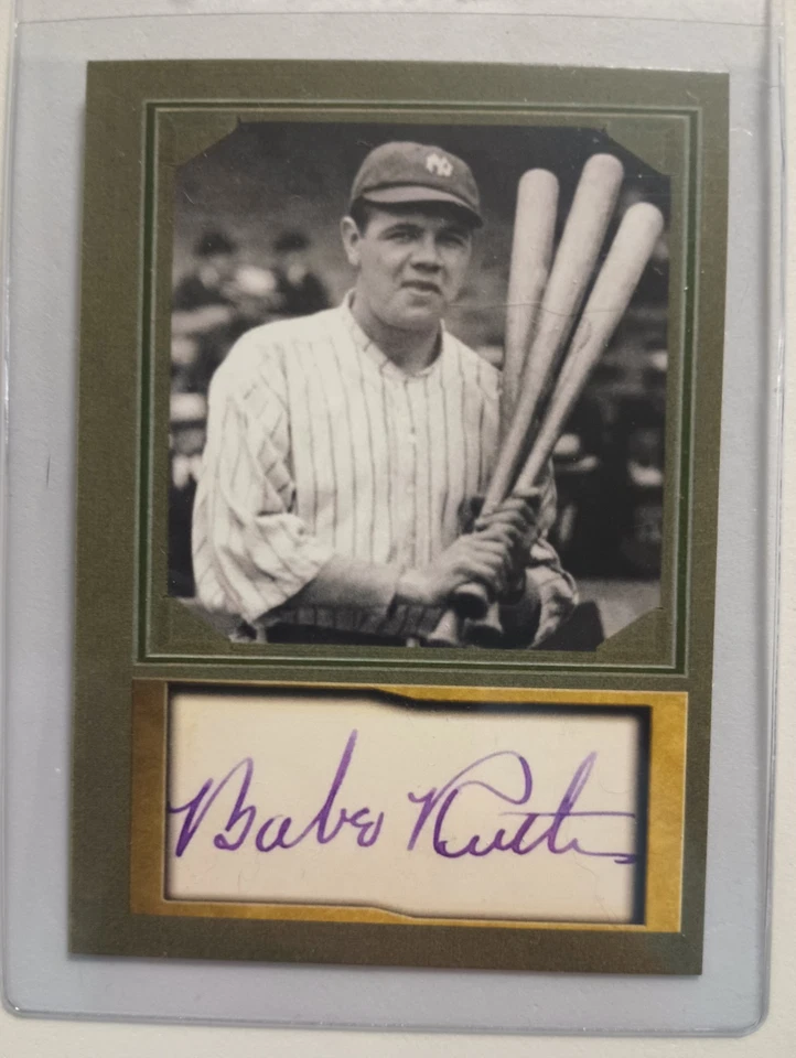 Babe Ruth ACEO Facsimile Autograph Edition In Pristine Condition. Very Nice Card - Image 3 of 4