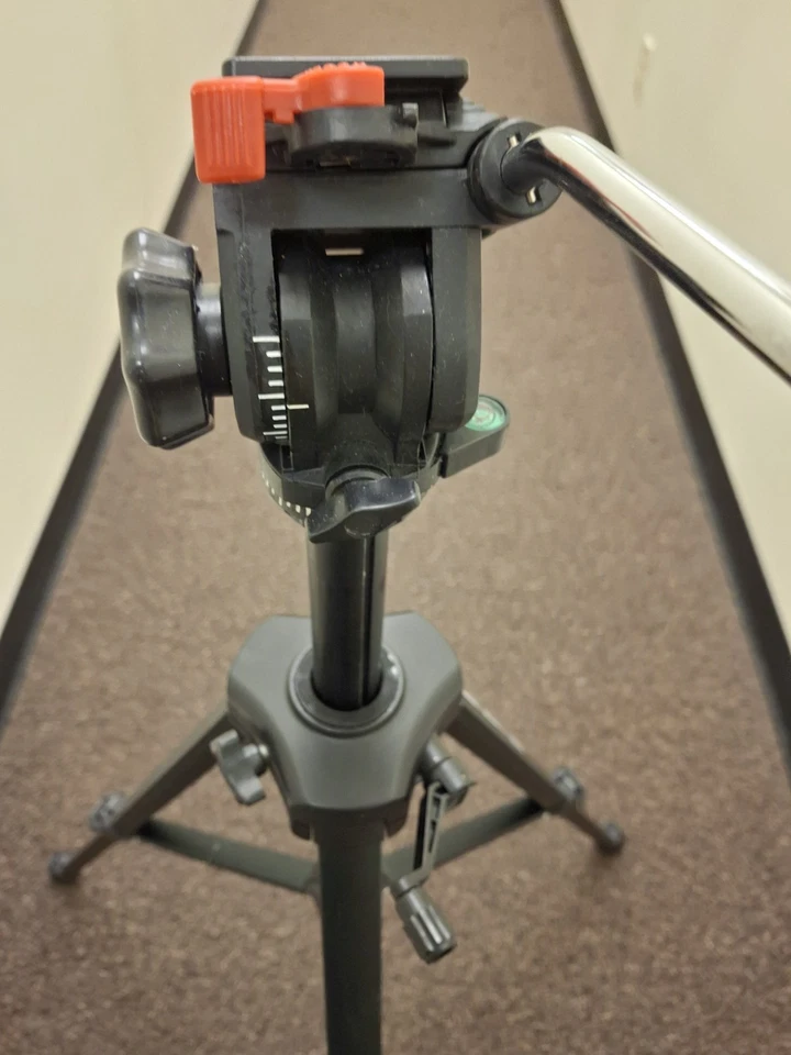 Velbon Stratos 470 Tripod Camera Video Vel-Flo 8 PH-258 Pan Tilt Multi-angle 63” - Image 4 of 4