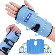 Wrist Ice Pack Wrap for Carpal Tunnel Relief, FSA Eligible, Wrist Brace with ...