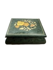 VTG Musical Inlaid Wood Jewelry Box Unione Artigiani Intarsio Sorrentino SR42