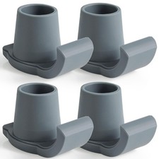 Walker Ski Glides for 1 1/8" Folding Walkers, 4 Pack 1-1/8 Inch, Gray