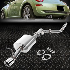 For 06-10 Vw New Beetle 2.5 L5 J2 3.5 Rolled Tip Muffler Racing Catback Exhaust For 06-10 Vw New Beetle 2.5 L5 J2 3.5 Rolled Tip Muffler Racing Catback Exhaust