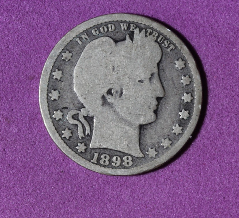 1898- Barber Quarter #P34883