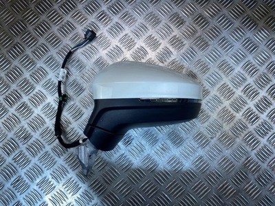 16-20 VW TIGUAN MK2 PASSENGER NEAR SIDE FOLD WING MIRROR WHITE PAINT CODE LC9A
