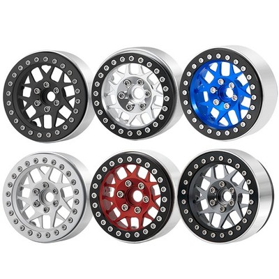 4 Stück 2,2'' Metall Beadlock Felgen für 1:10 RC Axial SCX10 Wraith TRX4 D90 ETC