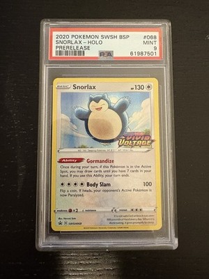 Pokémon Snorlax SWSW068 Vivid Voltage Englisch | PSA 9 | Prerelease