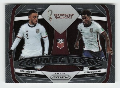 2022 Panini Prizm FIFA World Cup #14 Sergino Dest / Yunus Musah Connections