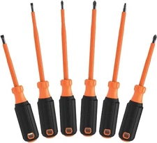 Klein Tools 85076INS Insulated Screwdriver Set, Made in USA, features 1000V Elec