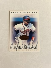 1996 leaf signature series Rafael billiard bronze auto autograph on card