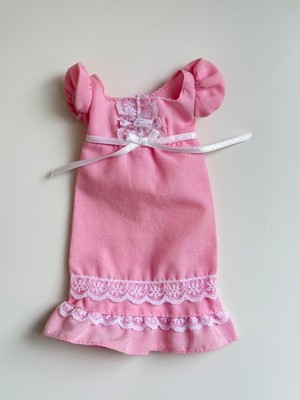 Seltene Barbie im Nussknacker Puppenkleid rosa Nachthemd Mode guter Zustand