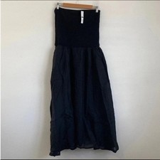 J Crew Strapless Black Knit Mixy Bubble Tube Dress Small