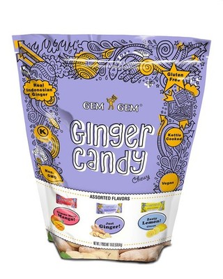 Gem Ginger Candy Chewy Chews (Assorted Flavors, 19oz) 26.3906 cm 