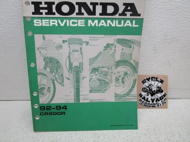 CR500R Motorcycle Service & Repair Manuals for sale | eBay