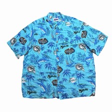 Vintage Florida Marlins Miami Hawaiian Shirt Reyn Spooner 2003 World Series 2XL