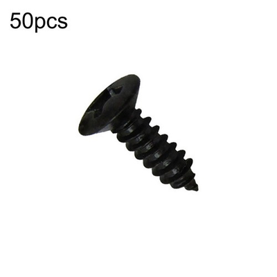 #ad #ad 50Pcs Black Electric Guitar Bass Pickguard Screws For Fender Strat Tele D $9.29