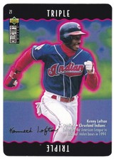 1996 Collector's Choice Kenny Lofton You Make The Play Triple Gold Signature SP