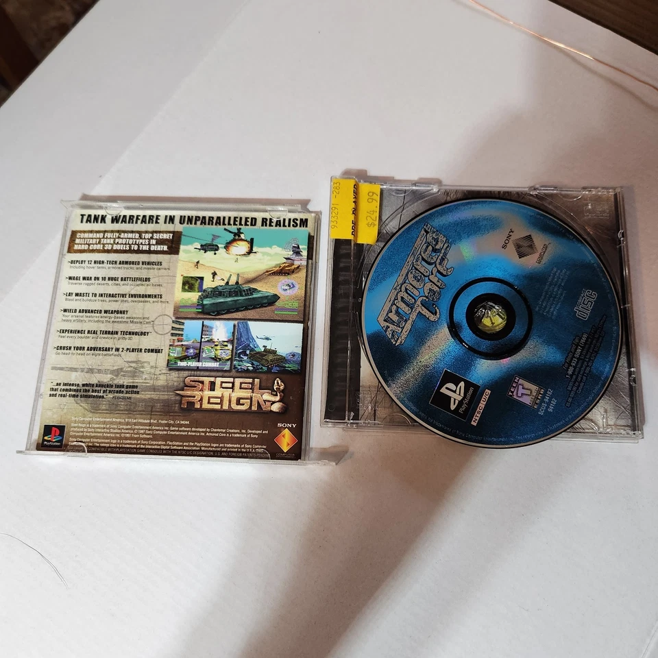 Armored Core Black Label Playstation 1 Tested PS1 1997 Original - Image 2 of 3