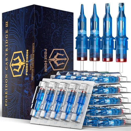 Poseidon V3 Tattoo Cartridge Needles 50PCS Mixed Size Steriled 50PCS-12RL  - product listing photo