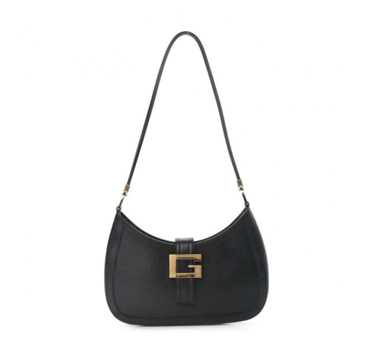 Vintage Tom Ford For Gucci Black Leather Shoulder Bag