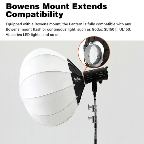 US Godox CS-85D 33.46inch Collapsible Lantern Softbox for Godox SL-60W AD400PRO - Picture 5 of 11