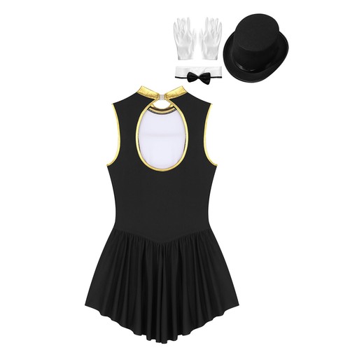 Damen Ringmaster A-Linie Tutu Kleid Clown Zirkus Tüllrock Kostüm Zauberer - Bild 34 von 65