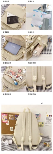 Cute Cinnamoroll Pochacco Kuromi Backpack Girl Shoulder Bag Satchel Travel Bag - Picture 12 of 20