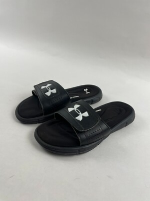 Under armour Sandals Youth Size Black Slip On 4D Foam