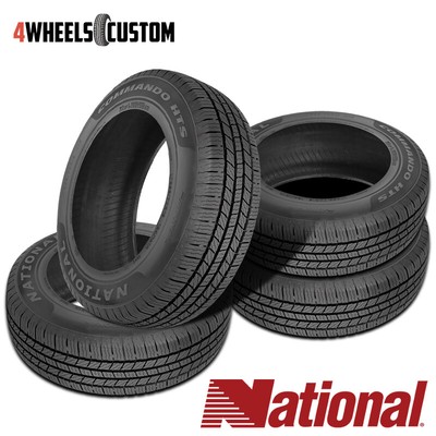 4 X New National Commando HTS 235/55R18 100H Tires