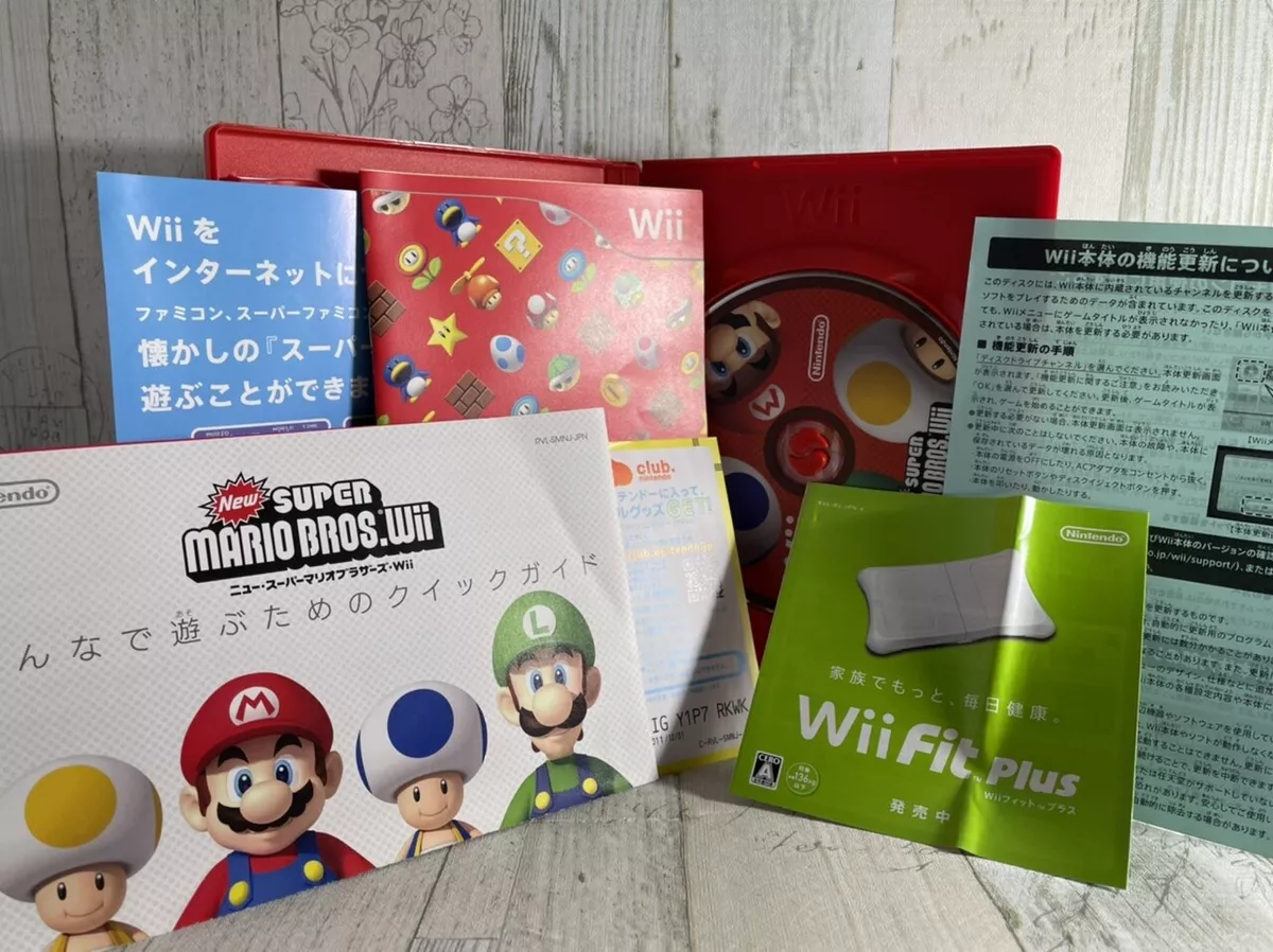 Nintendo Wii New Super Mario Bros. Wii Normal Edition Japanese game software