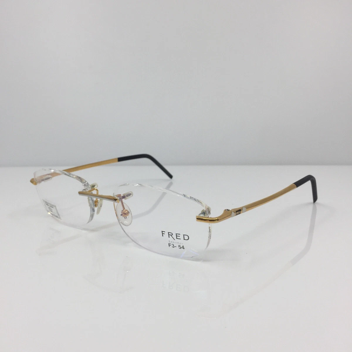 Fred lunettes hotsell rimless eyeglasses