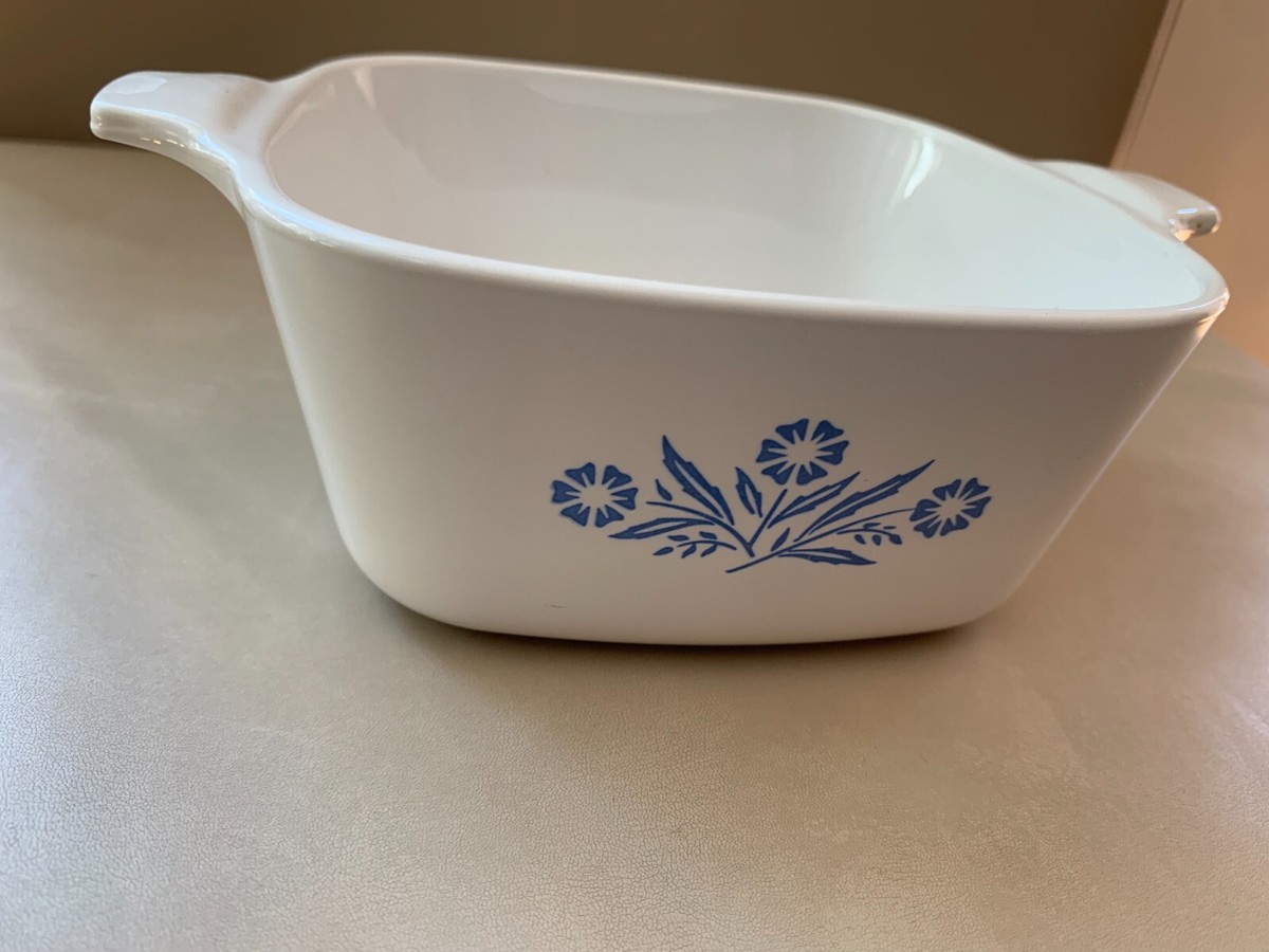 1969-72 Vintage Blue Cornflower CORNING WARE P 43 B Casserole Dish