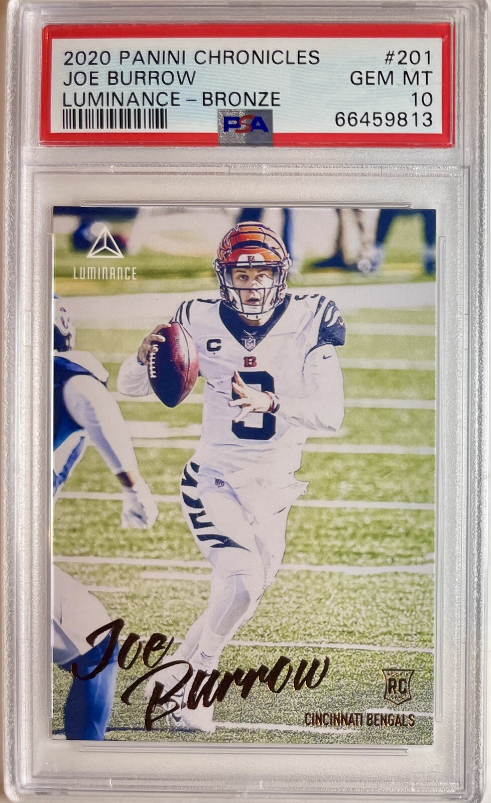 Joe Burrow Panini Chronicles Luminance #201 Bronze